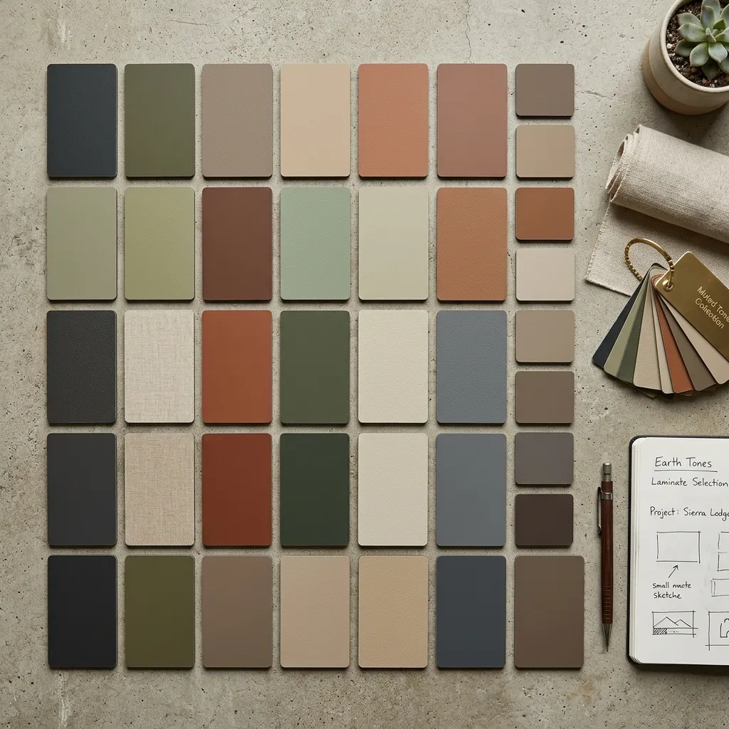 Solid Color Palette Array